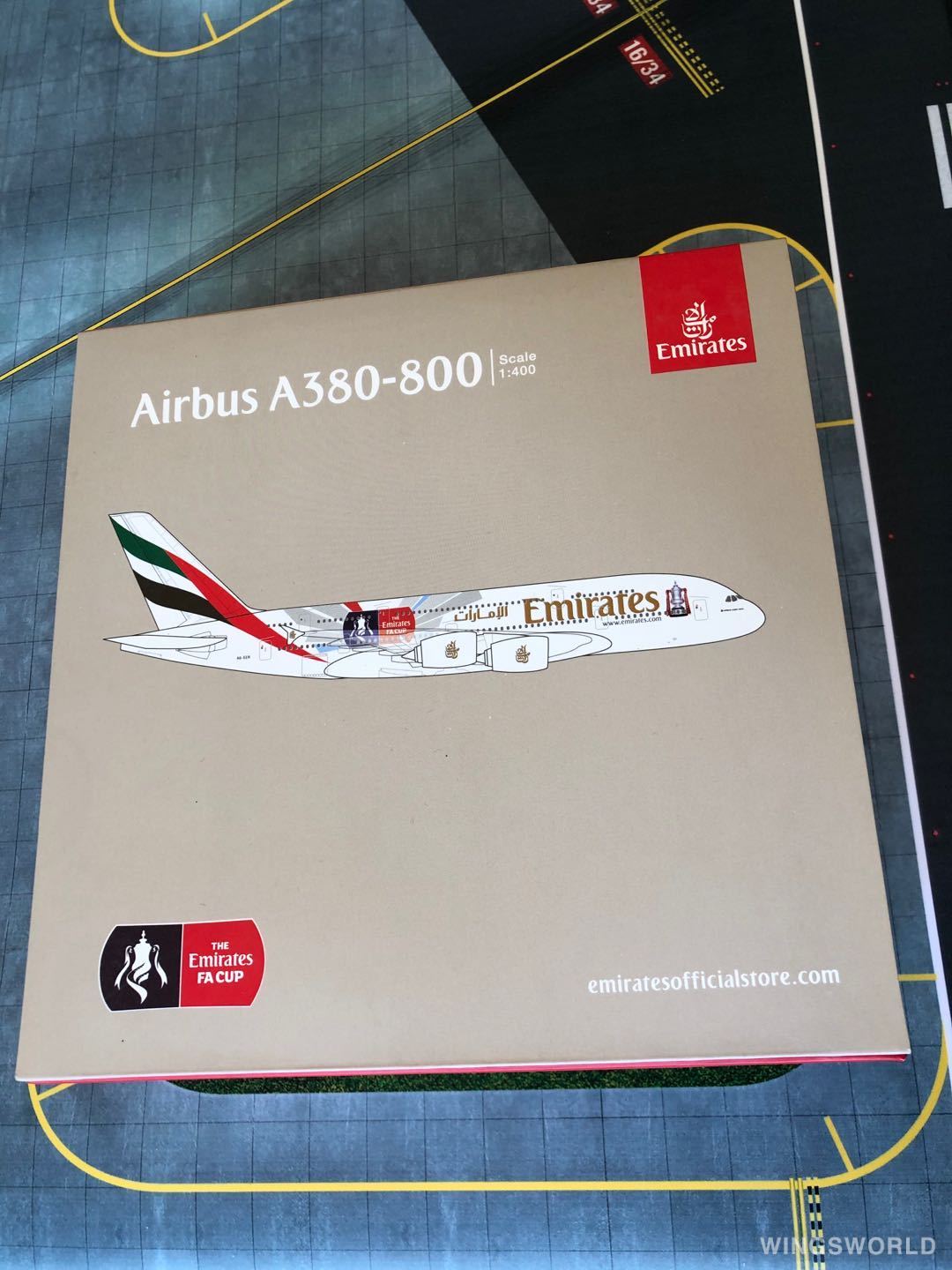 Geminijets 1:400 GJUAE1595 Emirates 阿联酋航空 Airbus A380-800 A6-EER.