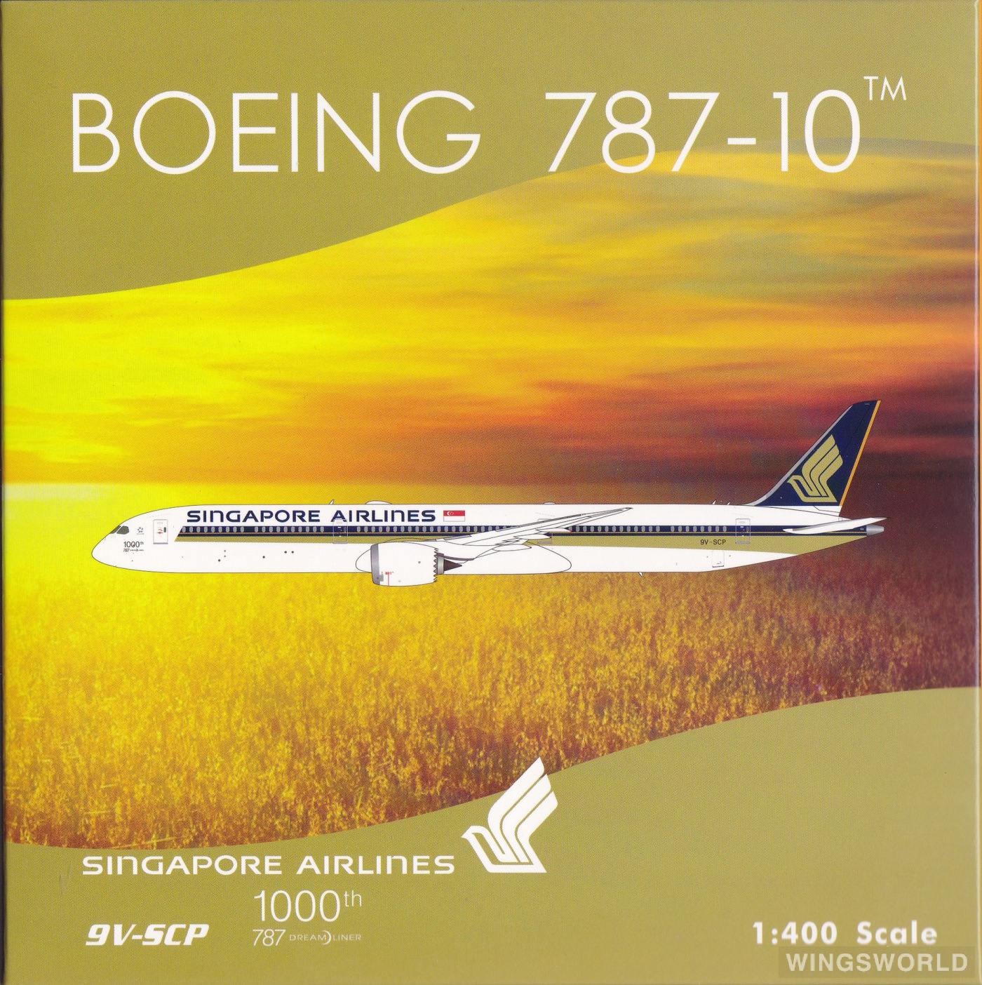 Phoenix 1:400 PH04331 Singapore Airlines 新加坡航空 Boeing 787-10 9V-SCP