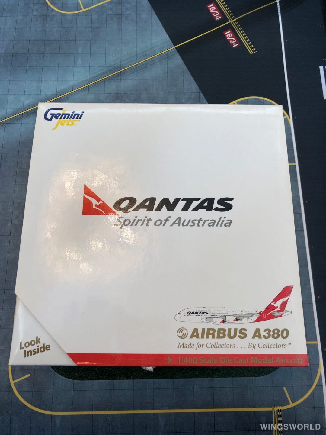 Geminijets 1:400 GJQFA655A Qantas 澳洲航空 Airbus A380-800 VH-OQA