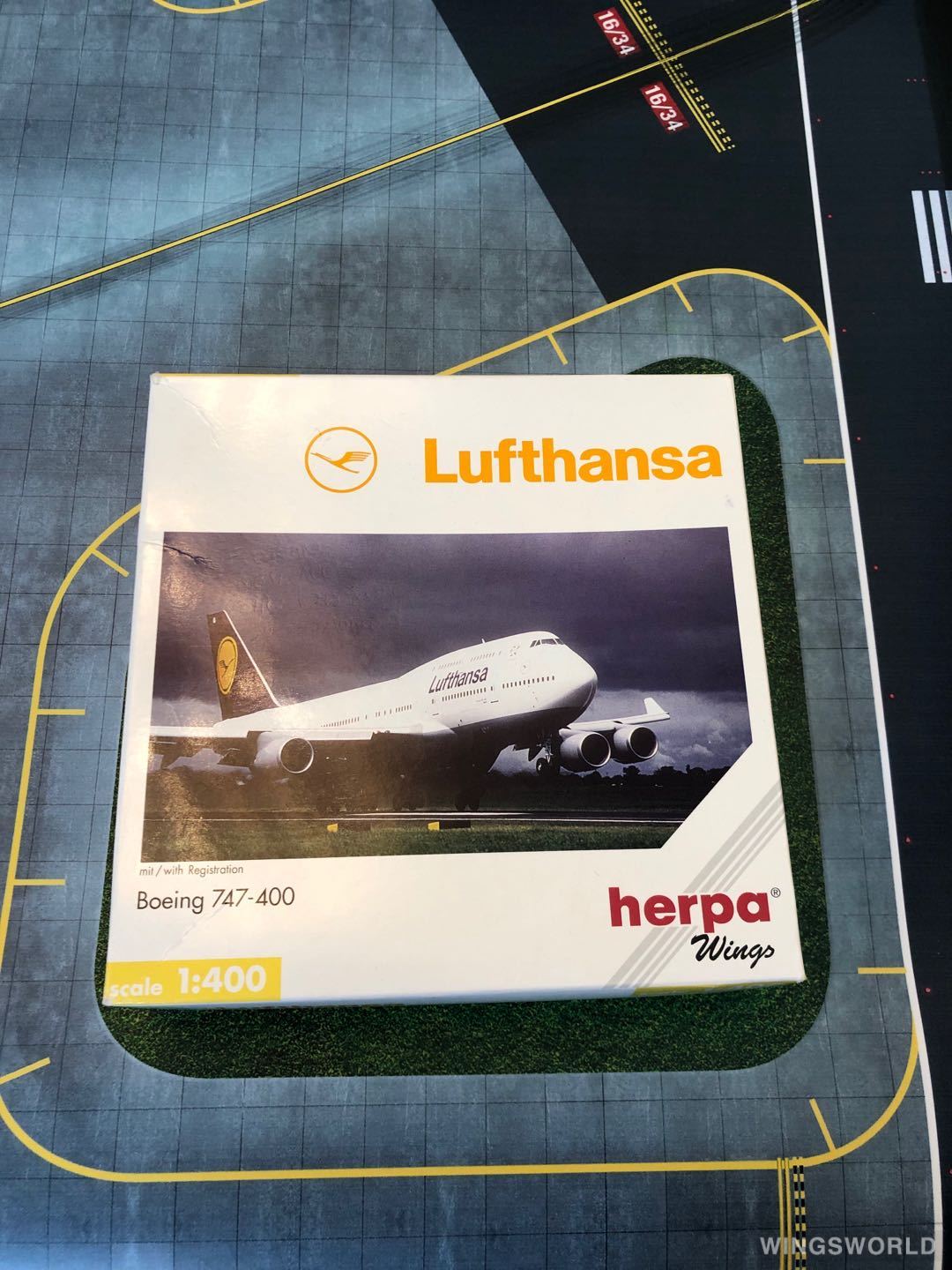 Herpa 1:400 560139 Lufthansa 汉莎航空 Boeing 747-400 D-ABVW