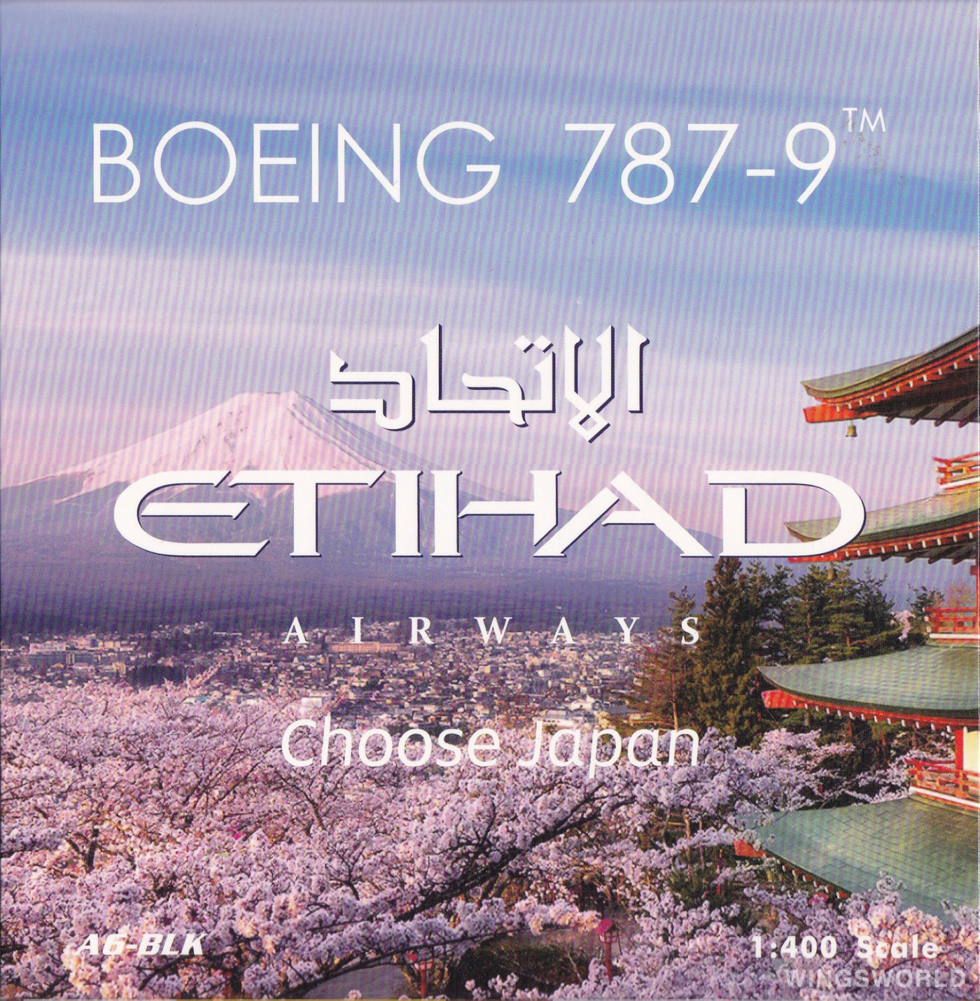 Phoenix 1:400 PH04313 Etihad Airways 阿提哈德航空 Boeing 787-9 A6-BLK