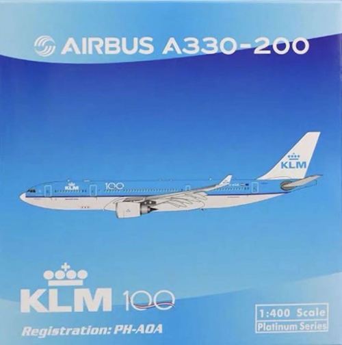 KLM 荷兰皇家航空 Airbus A330-200 PH-AOA 100周年 PH11601 Phoenix 1:400