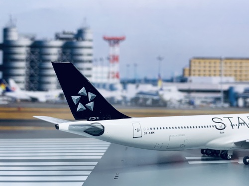SAS 北欧航空 Airbus A340-300 OY-KBM 星空联盟彩绘 ACOYKBM AeroClassics 1:400