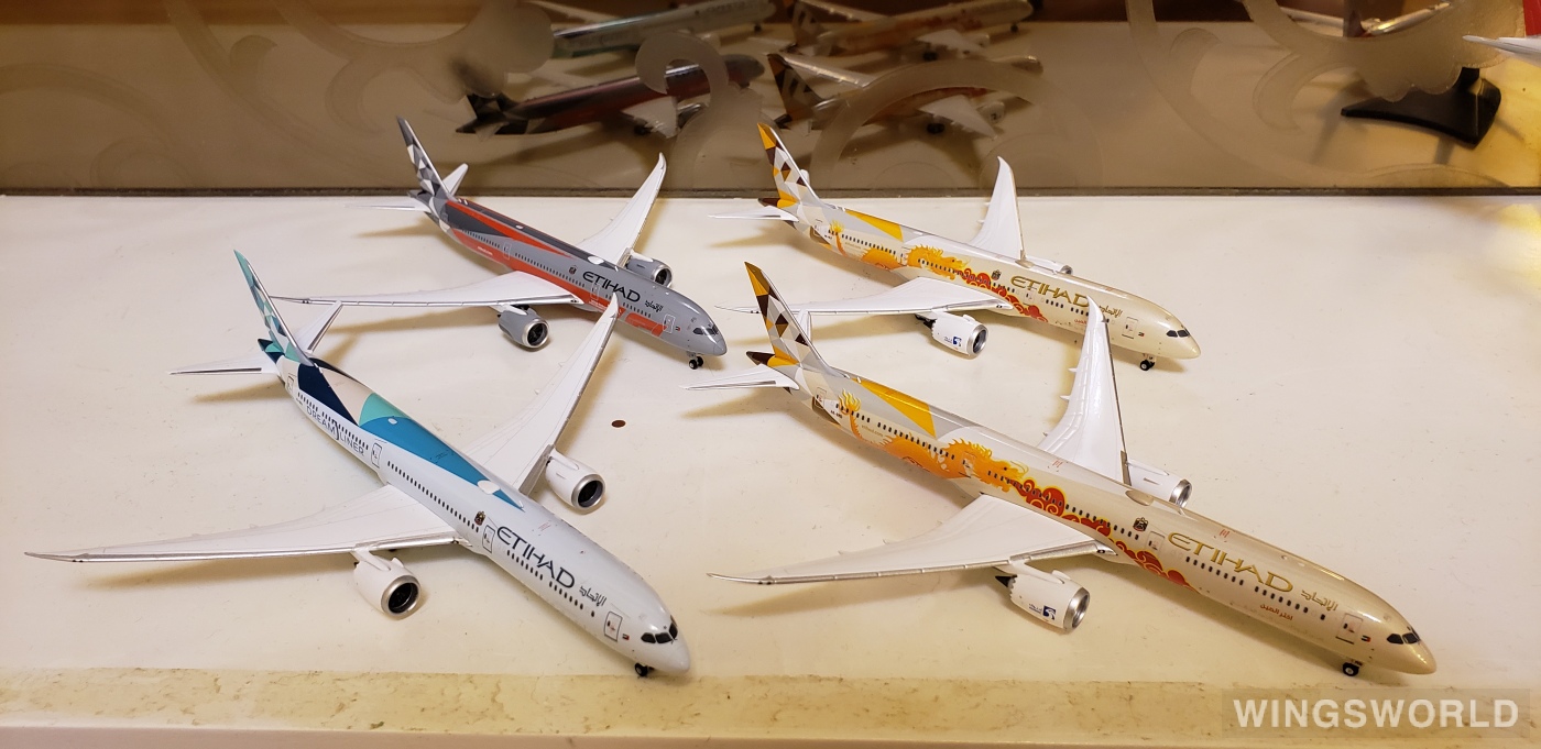 Phoenix 1:400 PH04325 Etihad Airways 阿提哈德航空 Boeing 787-9 A6-BLF