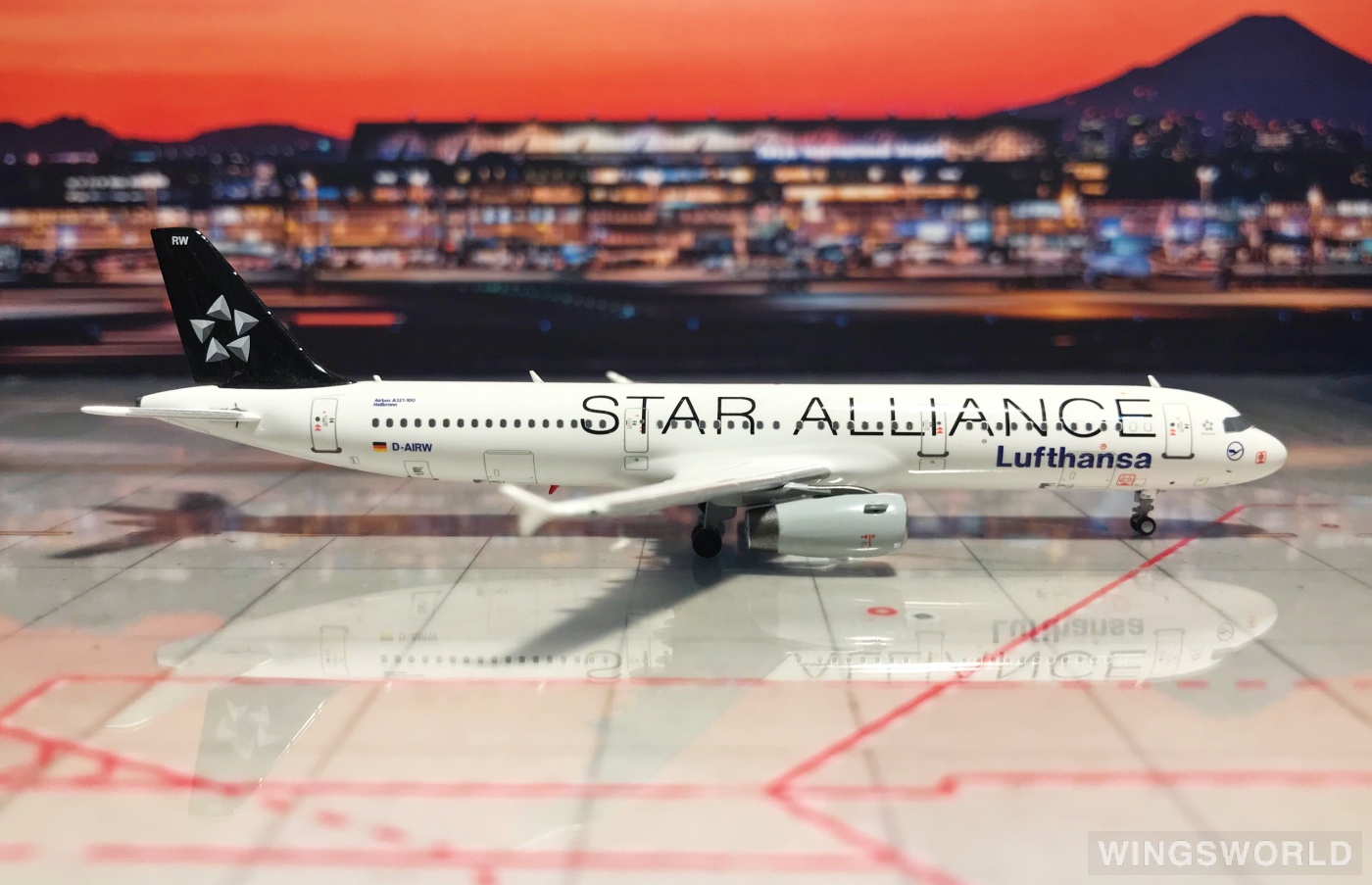 HYJLwings 1:400 HYJL81033 Lufthansa 汉莎航空 Airbus A321 D-AIRW