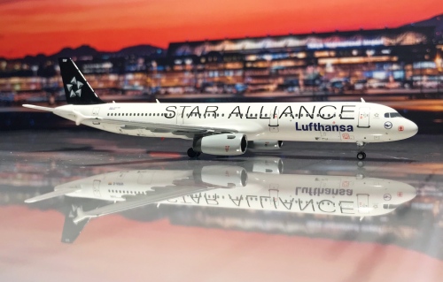 Lufthansa 汉莎航空 Airbus A321 D-AIRW 星空联盟 HYJL81033 HYJLwings 1:400