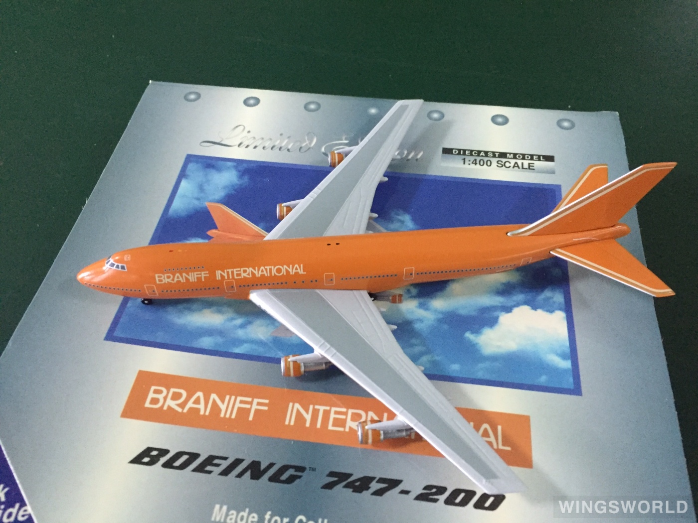 Geminijets 1:400 GJBNF396 Braniff 布兰尼夫国际航空 Boeing 747-200 N602BN