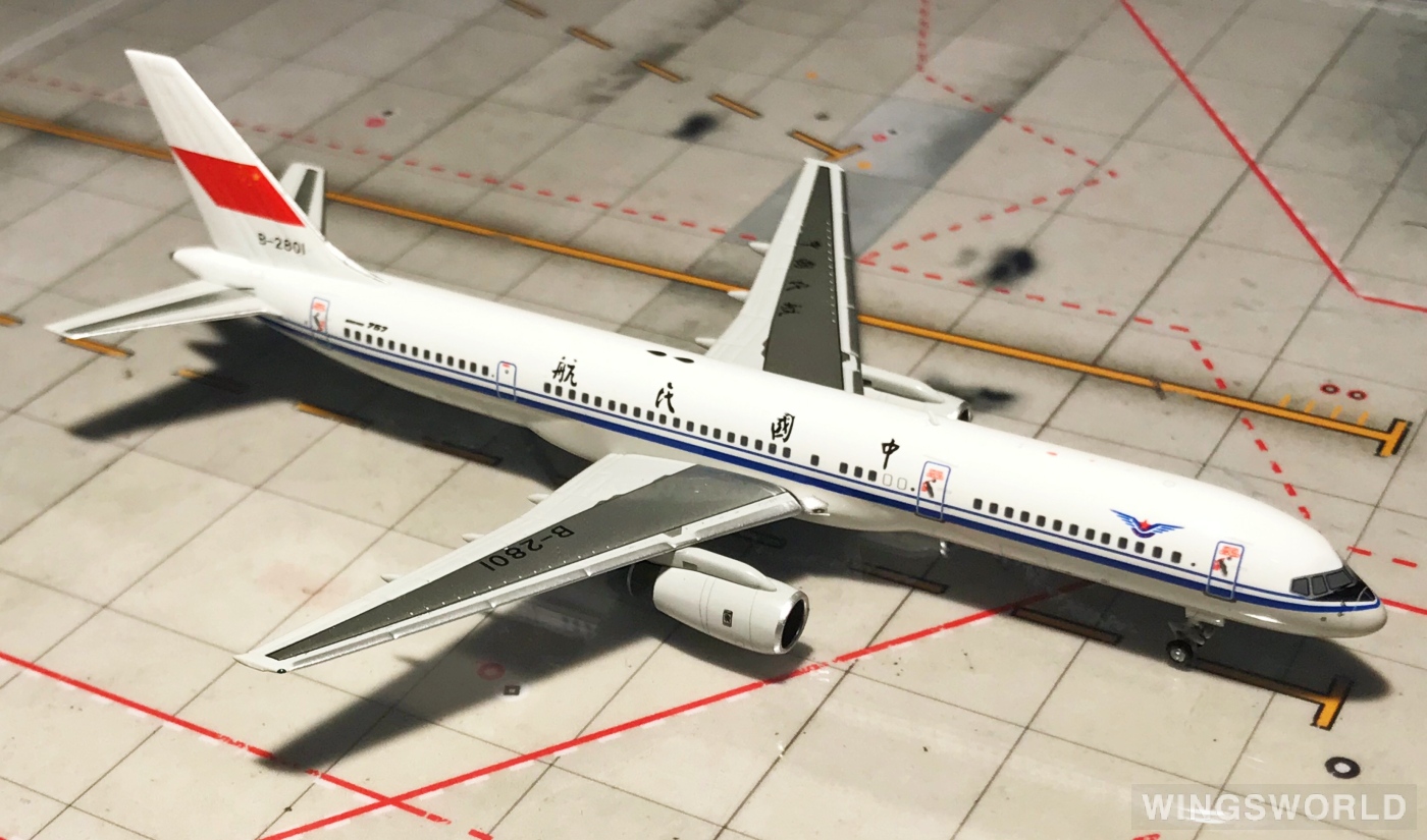 NGmodels 1:400 Boeing 757-200 CAAC 中国民航NG53013 B-2801 的