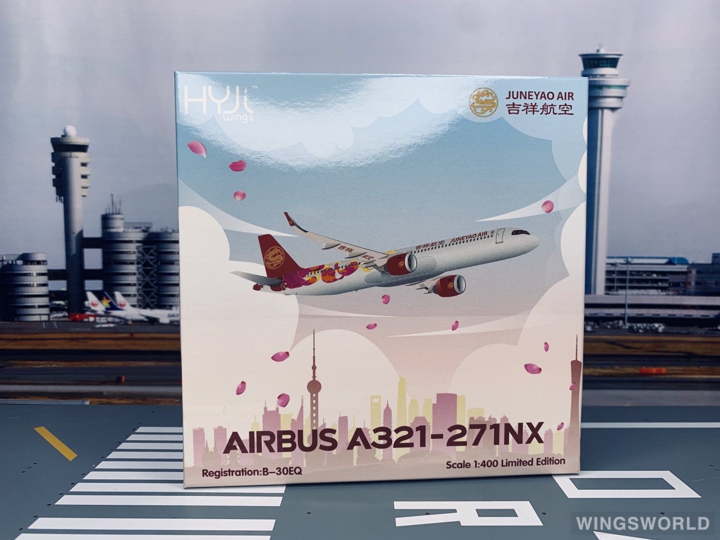 HYJLwings 1:400 HYJL810065 Juneyao Airlines 吉祥航空 Airbus A321neo B-30EQ