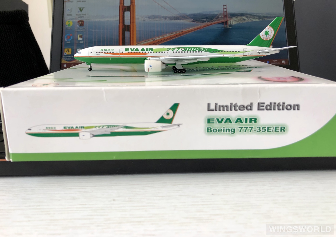 Phoenix 1:400 PH10078 EVA Air 长荣航空 Boeing 777-300ER B-16701