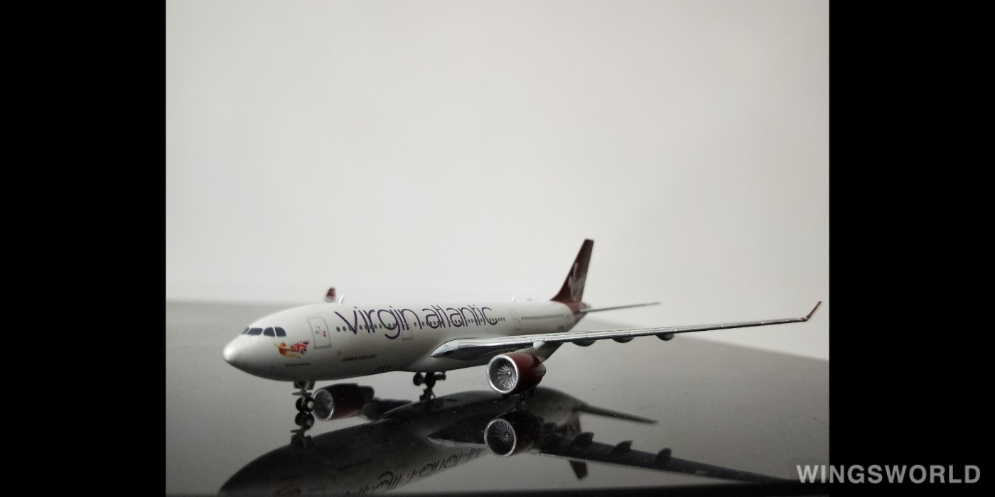 Geminijets 1:400 GJVIR1763 Virgin Atlantic Airways 维珍航空 Airbus A330-200 G-VMIK