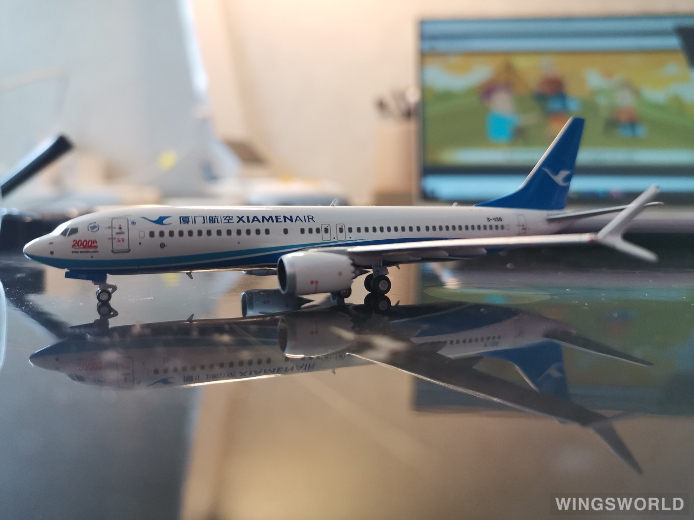 Pandamodel 1:400 PMB1136 XiamenAir 厦门航空 Boeing 737 MAX 8 B-1136