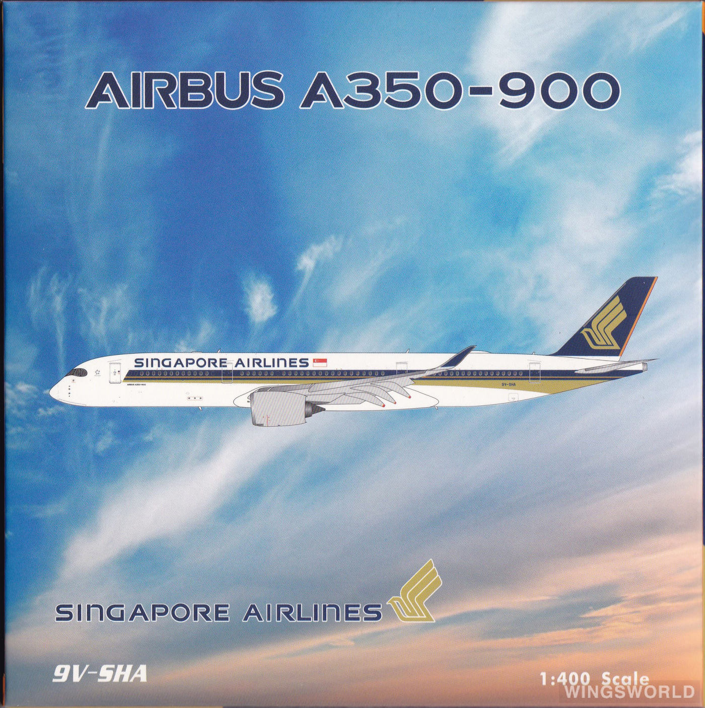 Phoenix 1:400 PH04338 Singapore Airlines 新加坡航空 Airbus A350-900 9V-SHA