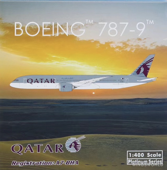 Phoenix 1:400 PH11612 Qatar 卡塔尔航空 Boeing 787-9 A7-BHA