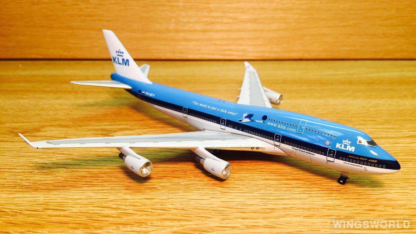 Big Bird 1:400 BB4-2004-24 KLM 荷兰皇家航空 Boeing 747-400 PH-BFY