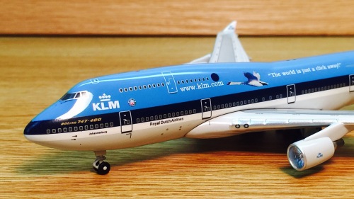 KLM 荷兰皇家航空 Boeing 747-400 PH-BFY BB4-2004-24 Big Bird 1:400