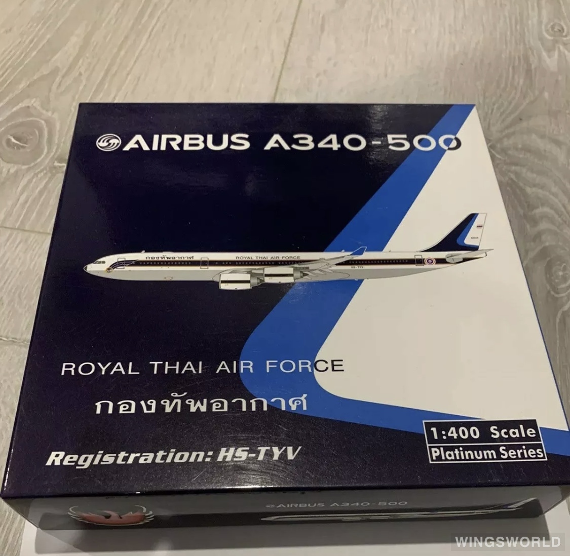 Phoenix 1:400 PH11392 RTAF 泰国皇家空军 Airbus A340-500 HS-TYV