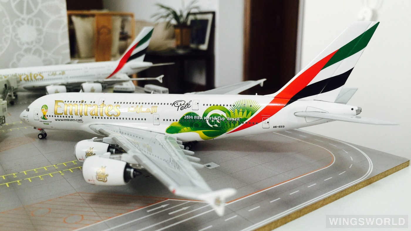 Geminijets 1:400 GJUAE1485 Emirates 阿联酋航空 Airbus A380-800 A6-EEQ