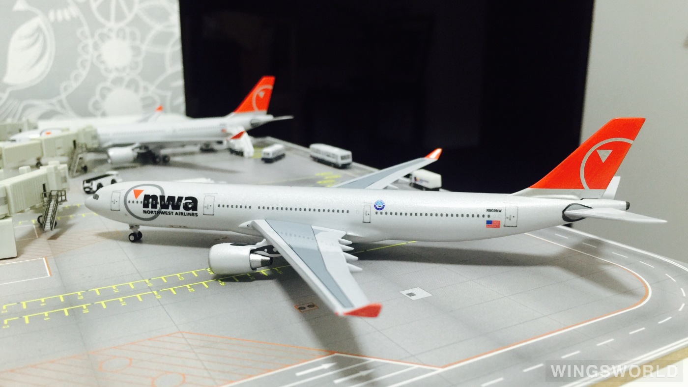 AeroClassics 1:400 ACN808NW Northwest Airlines 美国西北航空 Airbus A330-300 N808NW