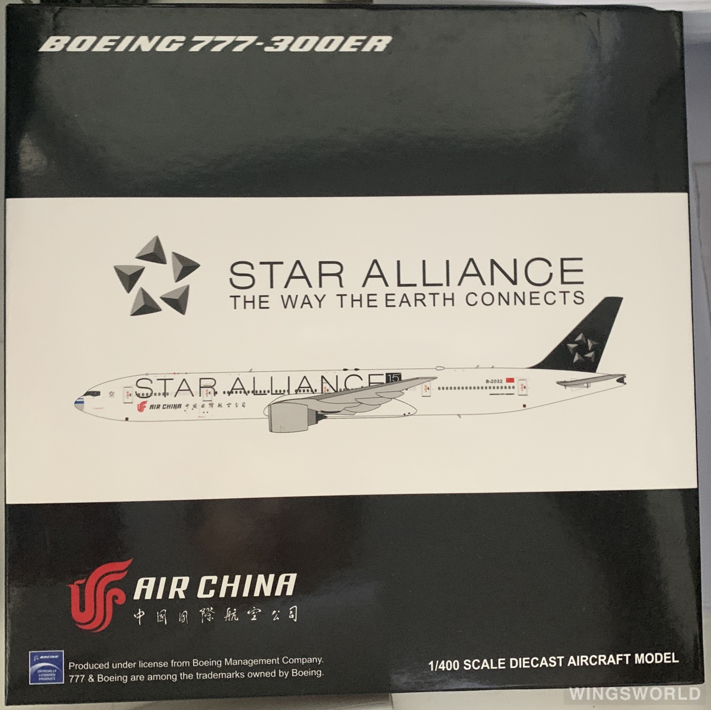 JC Wings 1:400 KD4103 Air China 中国国际航空 Boeing 777-300ER B-2032