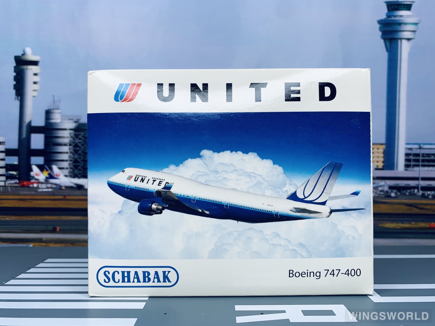 Schabak 1:600 403551480 United Airlines 美国联合航空 Boeing 747-400 N196UA