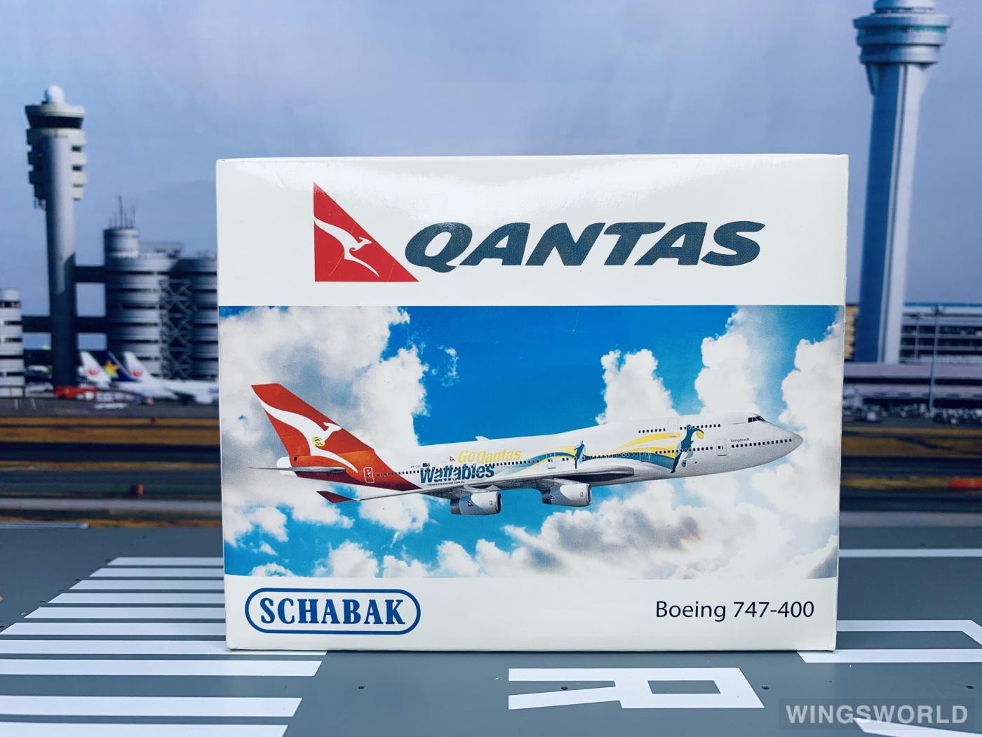 Schabak 1:600 403551612 Qantas 澳洲航空 Boeing 747-400 VH-OJO