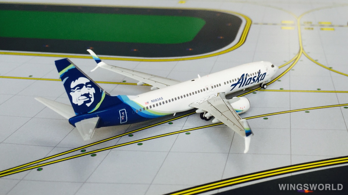 Geminijets 1:400 GJASA1501 Alaska Airlines 阿拉斯加航空 Boeing 737-800 N563AS