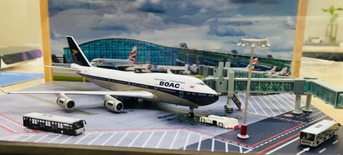 British Airways 英国航空 Boeing 747-400 G-BYGC BOAC涂装 PH04254 Phoenix 1:400