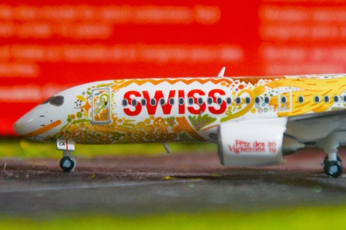 Herpa 1:400 Airbus A220-300 Swiss 瑞士国际航空562713 HB-JCA