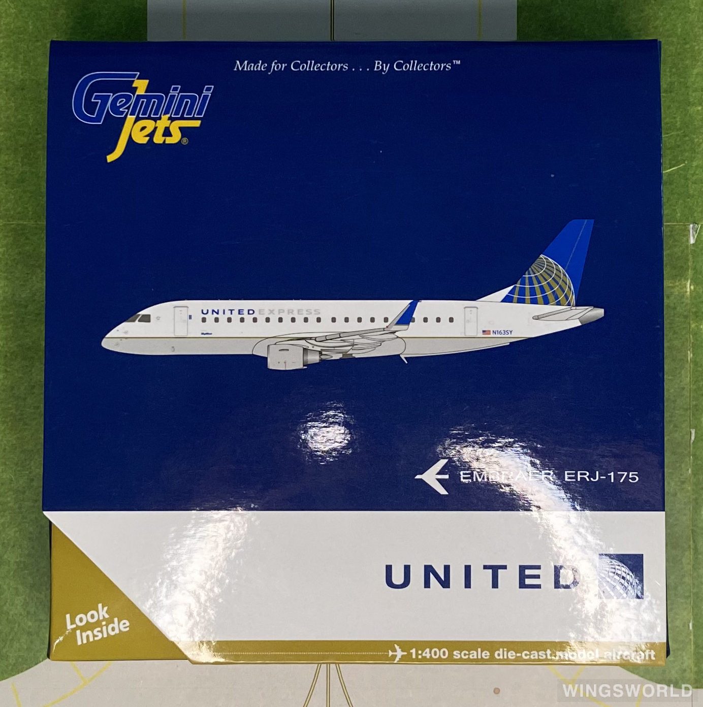 Geminijets 1:400 GJUAL1728 United Express 美联航快运 Embraer ERJ-175 N163SY