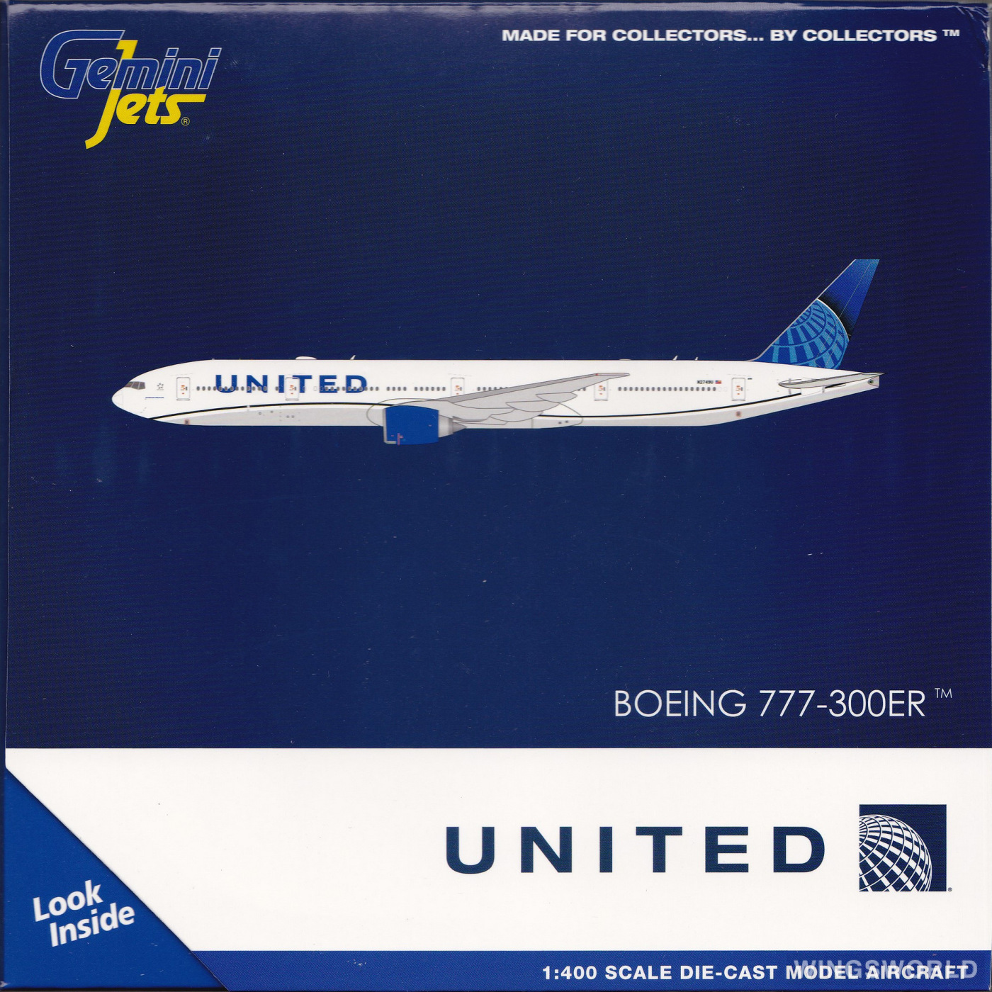 Geminijets 1:400 GJUAL1922 United Airlines 美国联合航空 Boeing 777-300ER N2749U