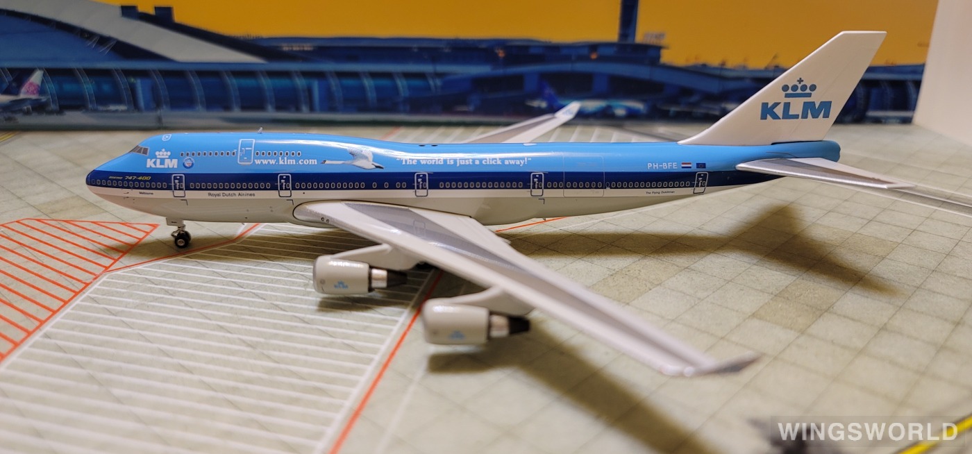 Phoenix 1:400 PH11619 KLM 荷兰皇家航空 Boeing 747-400 PH-BFE