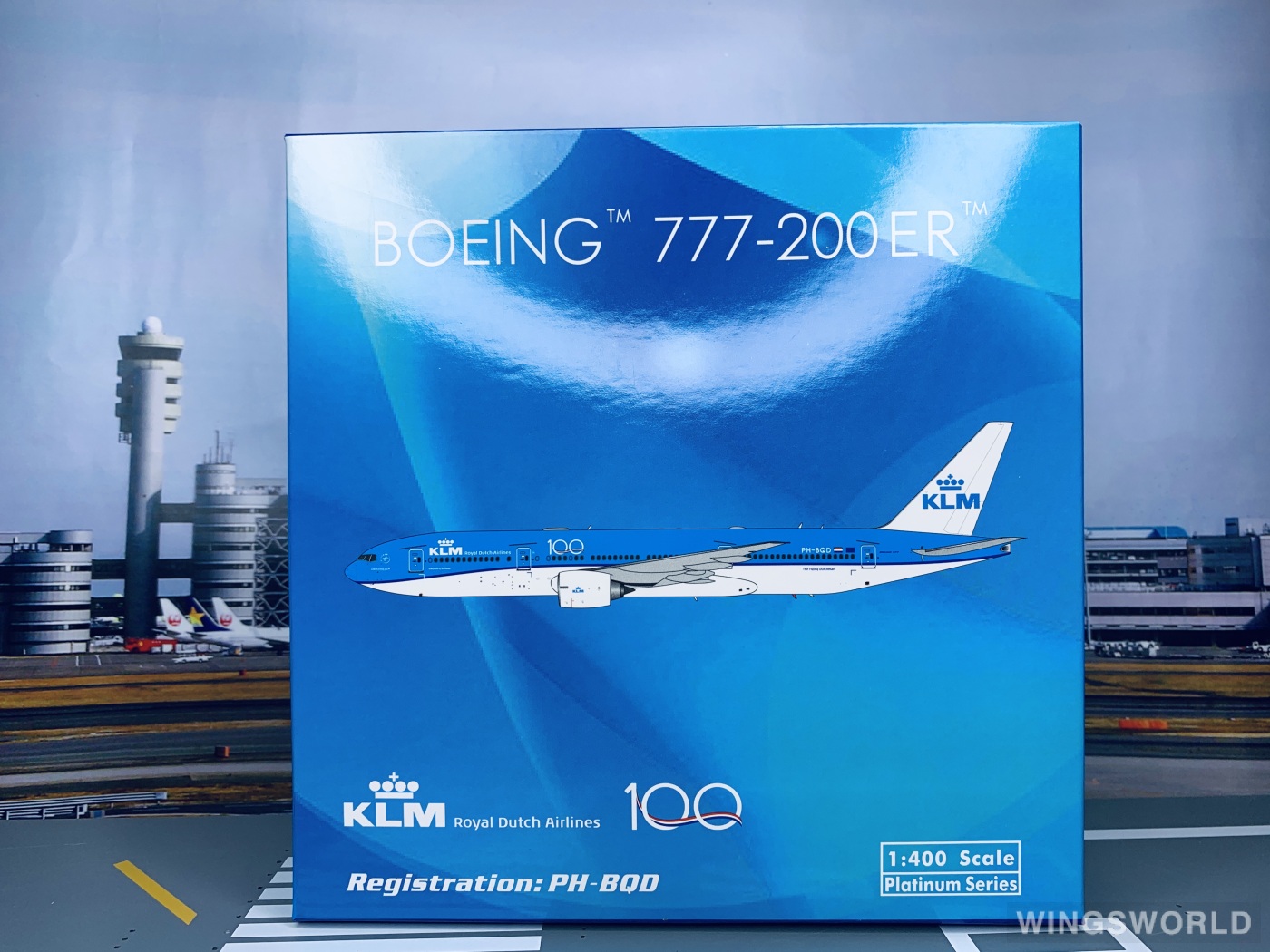 Phoenix 1:400 PH11579 KLM 荷兰皇家航空 Boeing 777-200 PH-BQD