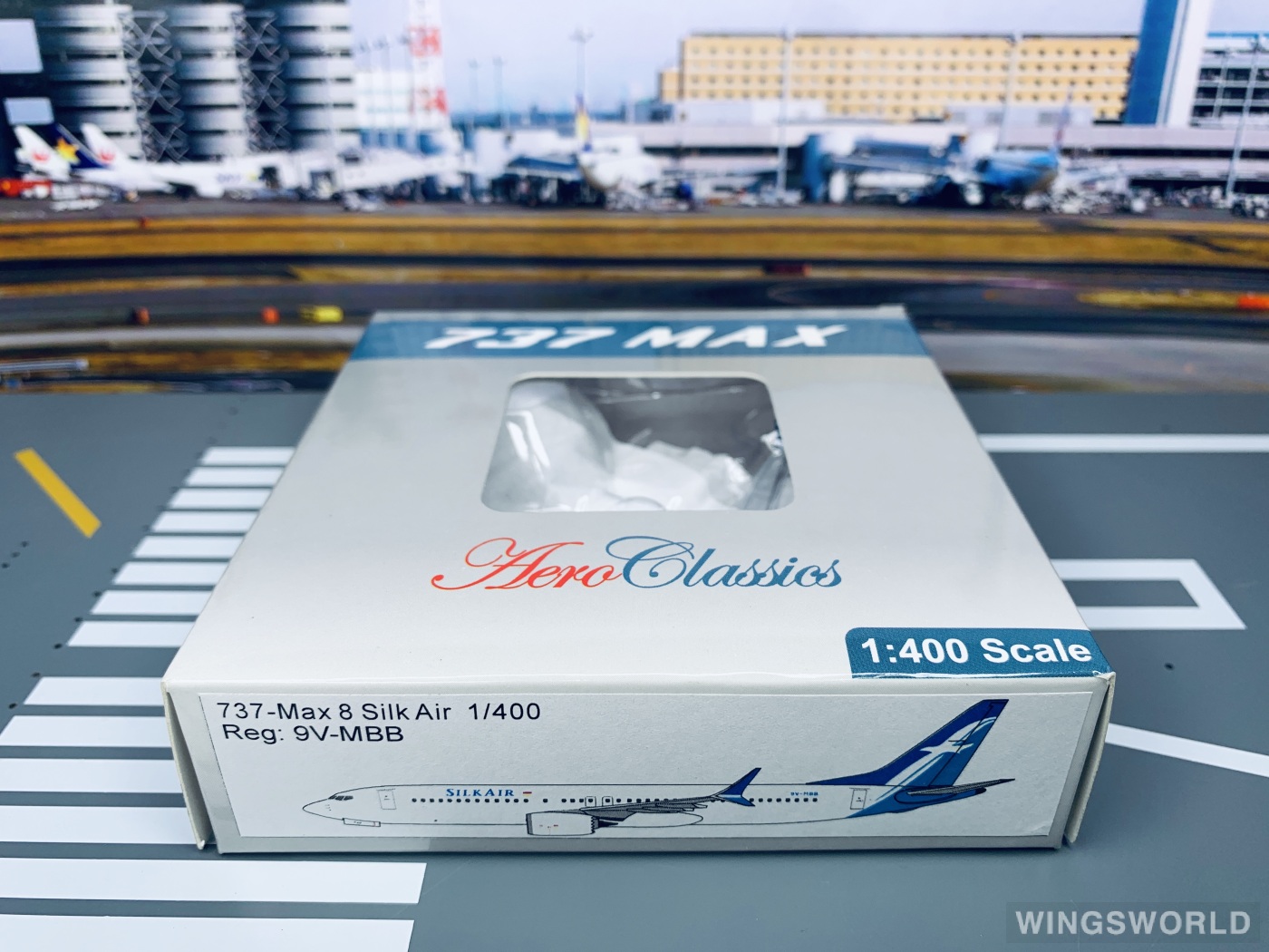 AeroClassics 1:400 AC419307 SilkAir 胜安航空 Boeing 737 MAX 8 9V-MBB