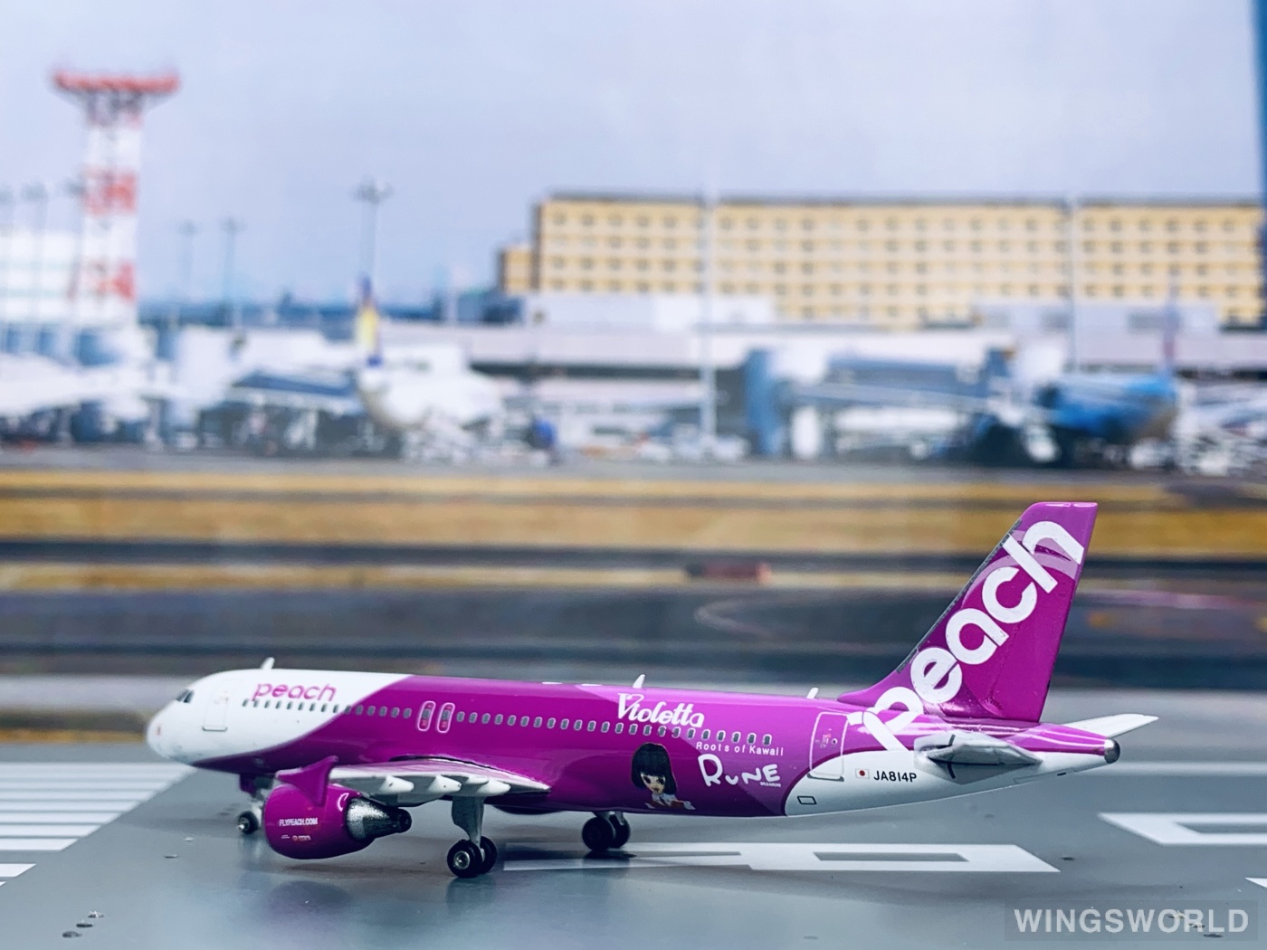 Phoenix 1:400 PH04077 Peach Aviation 乐桃航空 Airbus A320 JA814P