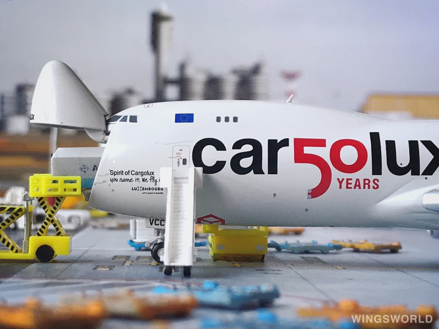 JC Wings 1:400 XX4356C Cargolux 卢森堡货运航空 Boeing 747-8F LX-VCC
