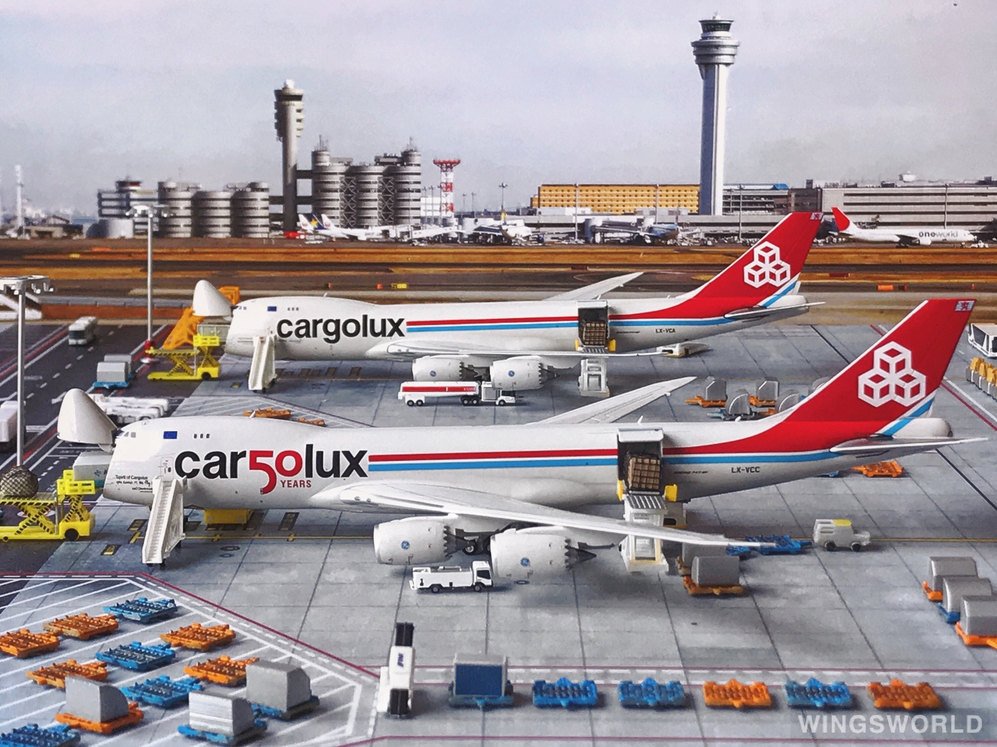JC Wings 1:400 XX4356C Cargolux 卢森堡货运航空 Boeing 747-8F LX-VCC