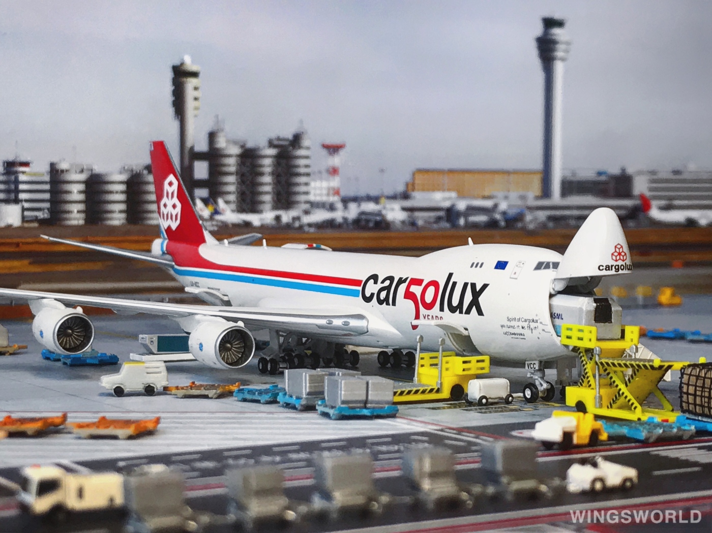 JC Wings 1:400 XX4356C Cargolux 卢森堡货运航空 Boeing 747-8F LX-VCC