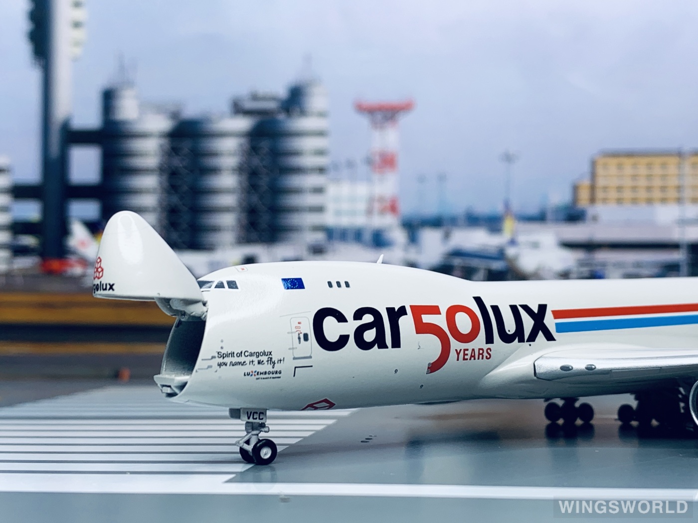 JC Wings 1:400 XX4356C Cargolux 卢森堡货运航空 Boeing 747-8F LX-VCC