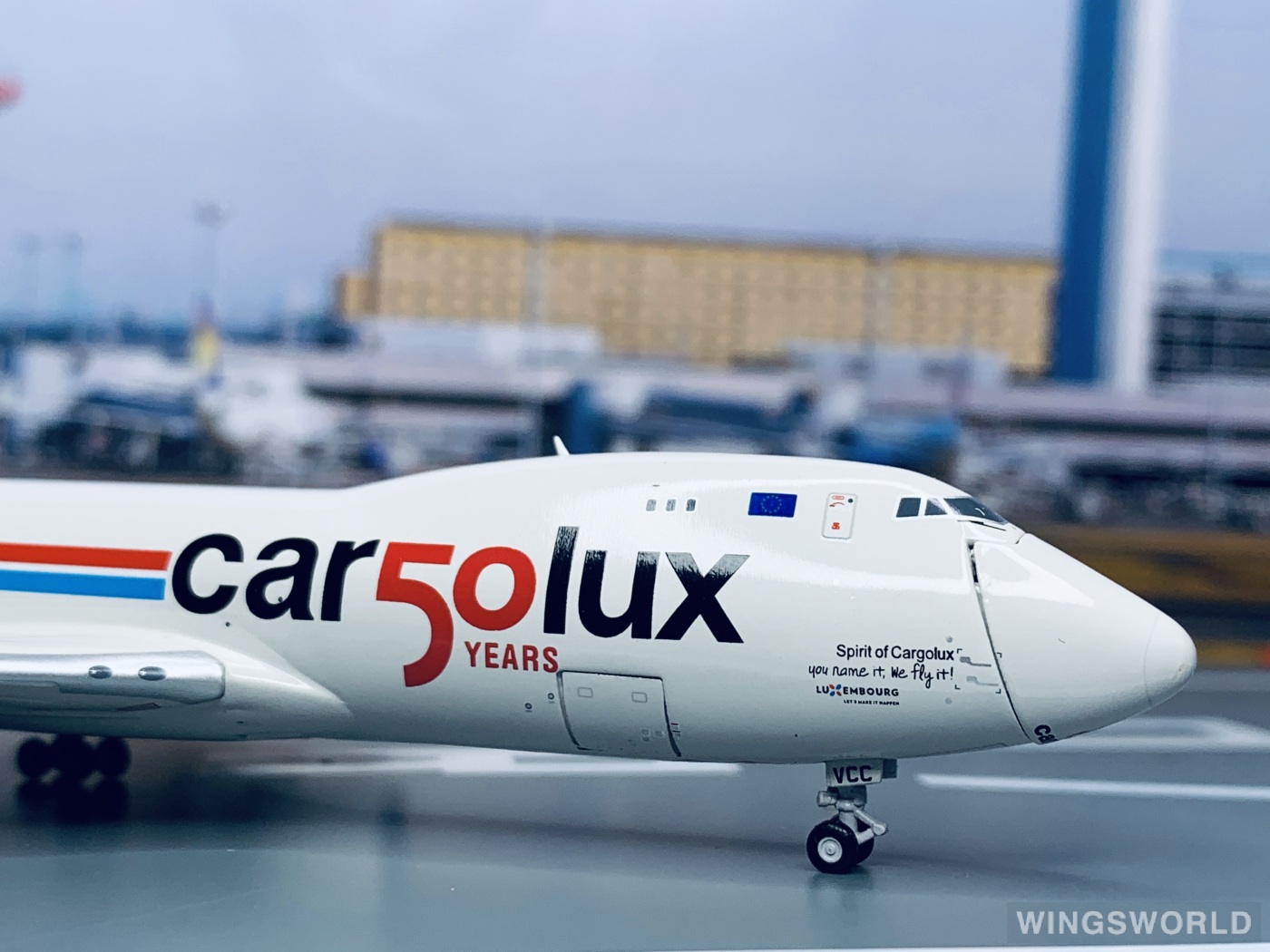 JC Wings 1:400 XX4356C Cargolux 卢森堡货运航空 Boeing 747-8F LX-VCC