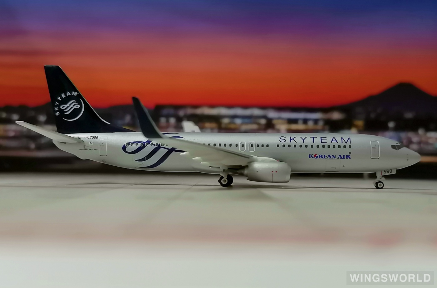 phoenix 1:400 ph10616 korean air 大韩航空 boeing 737-800 hl7560