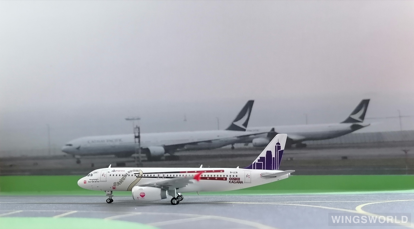 JC Wings 1:400 XX4233 HK Express 香港快运航空 Airbus A320 B-LCB