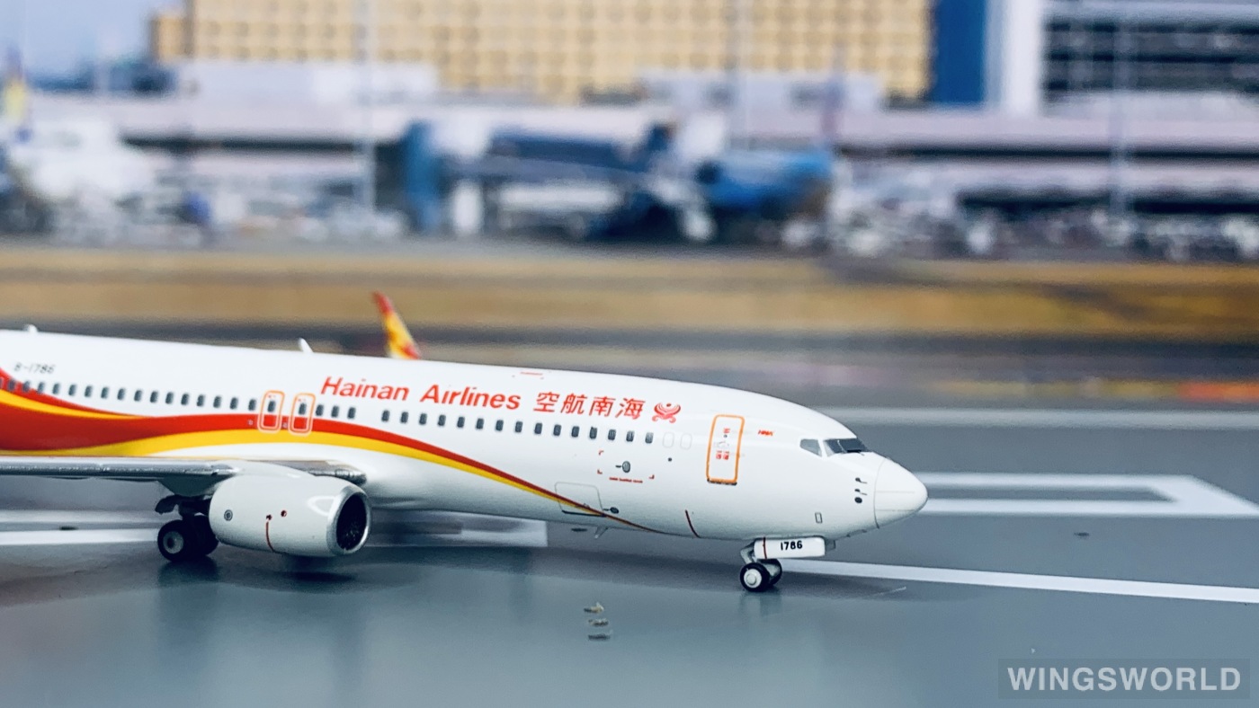 NGmodels 1:400 NG58060 Hainan Airlines 海南航空 Boeing 737-800 B-1786