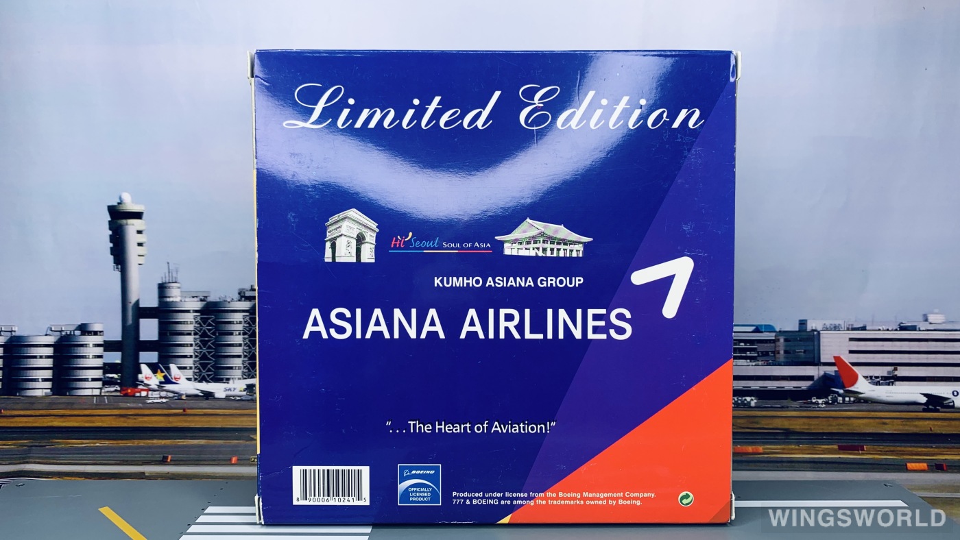 Phoenix 1:400 PH10241 Asiana 韩亚航空 Boeing 777-200 HL7755