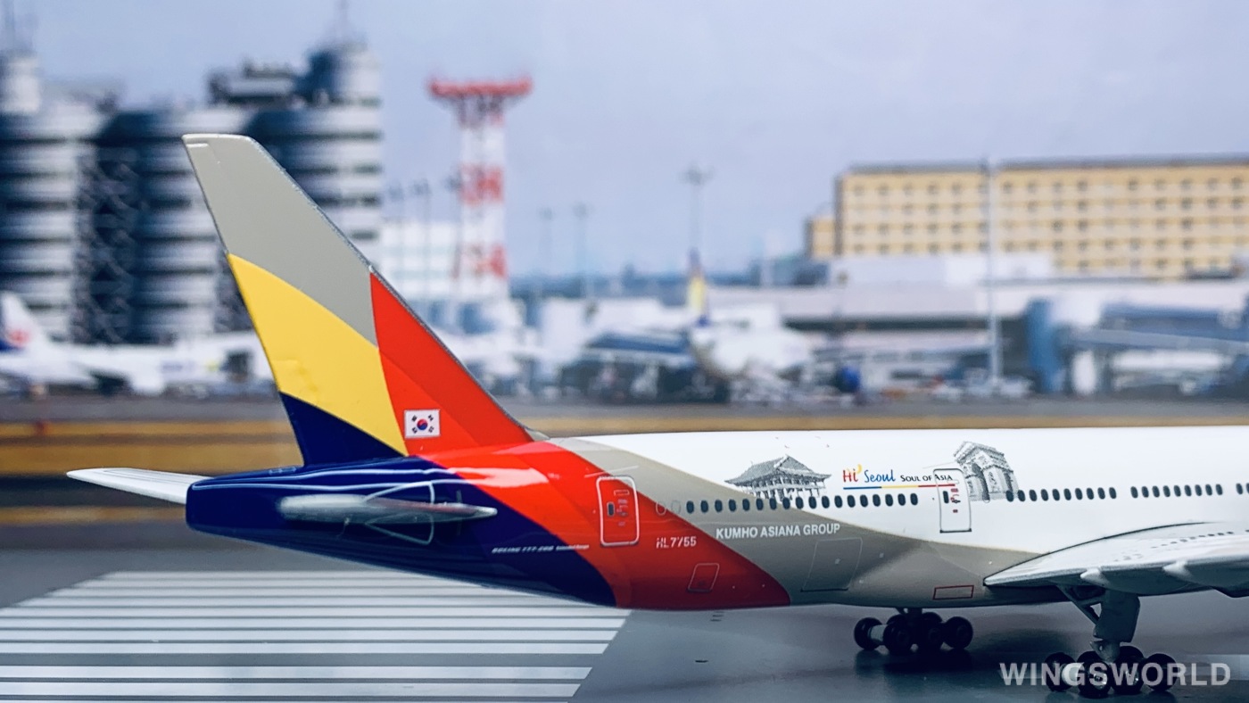 Phoenix 1:400 PH10241 Asiana 韩亚航空 Boeing 777-200 HL7755