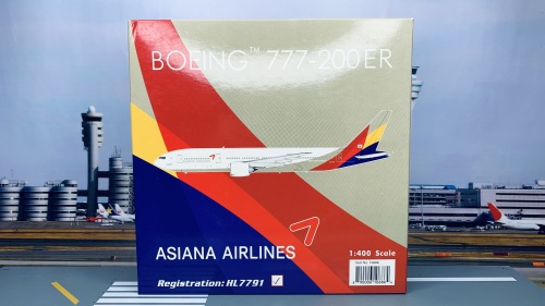 Phoenix 1:400 Boeing 777-200 Asiana 韩亚航空PH10686 HL7791 2005s