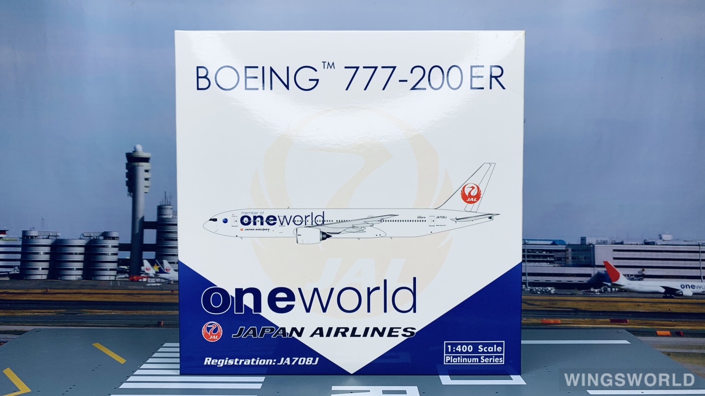 Phoenix 1:400 PH10669 Japan Airlines 日本航空 Boeing 777-200 JA708J