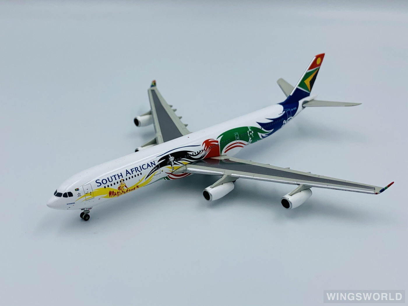 JC Wings 1:400 XX4323 South African Airways 南非航空 Airbus A340-300 ZS-SXD