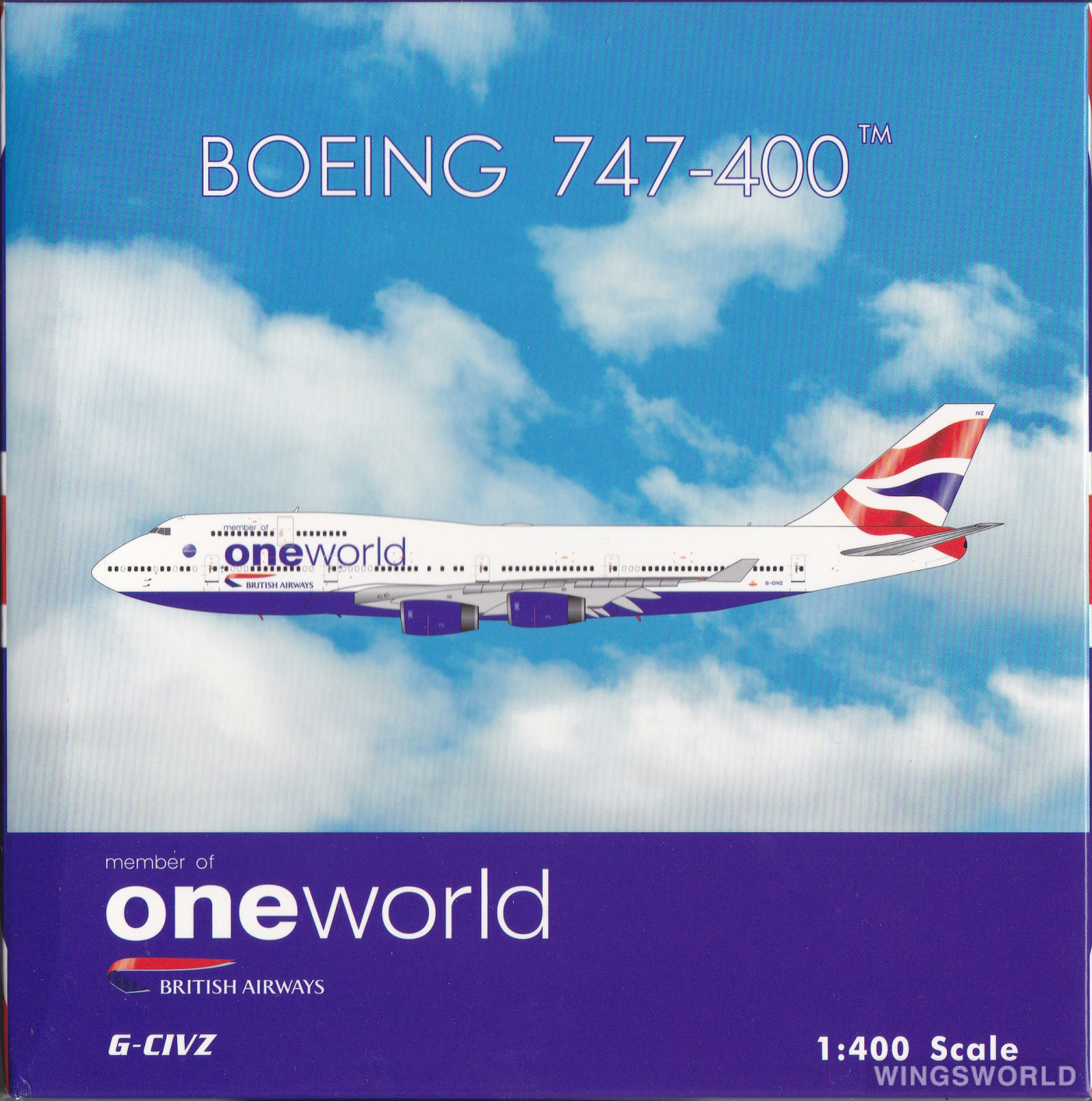 Phoenix 1:400 PH04349 British Airways 英国航空 Boeing 747-400 G-CIVZ