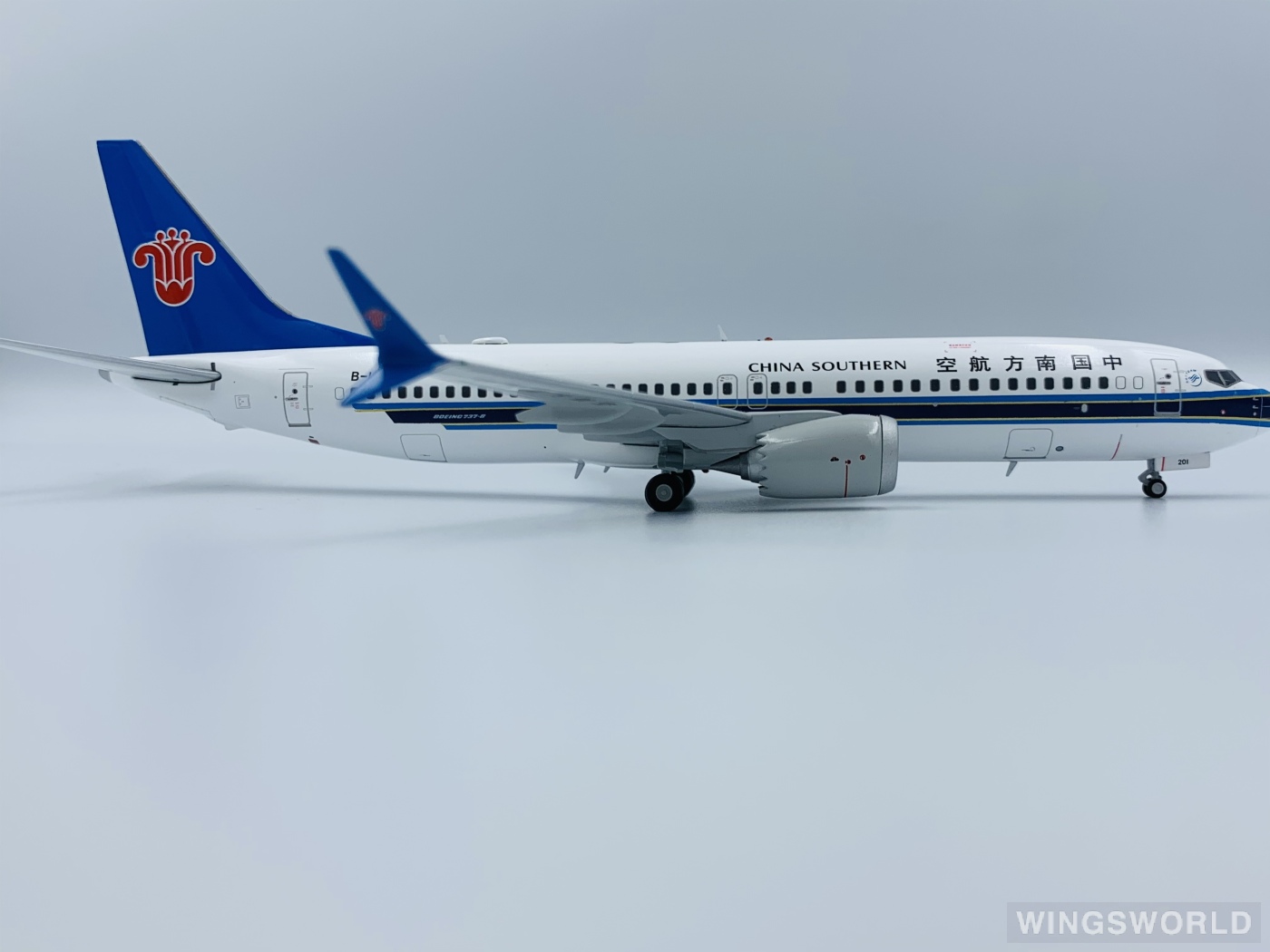 JC Wings 1:200 LH2194 China Southern 中国南方航空 Boeing 737 MAX 8 B-1201